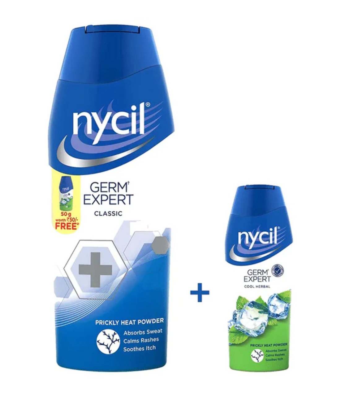 Nycil Powder  Classic , 150 g + 50 g Free